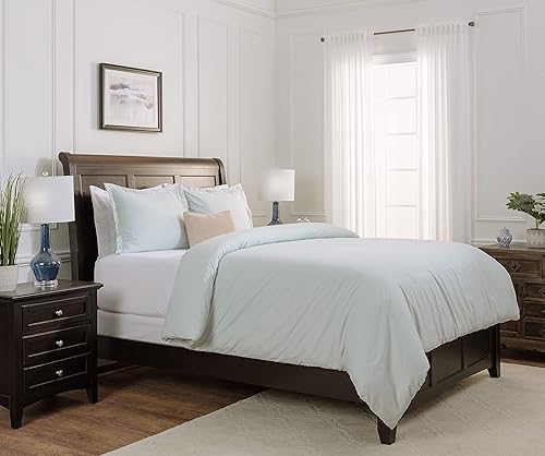 Miniatura 4 de Chanasya Juego de funda de edredón sólida de alta calidad, funda de edredón (90 x 90 pulgadas) y 2 fundas de almohada (20 x 26 pulgadas), juego de 3