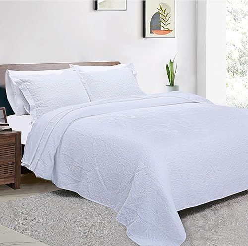 Miniatura 13 de Threadmill Juego de edredones de tamaño King Juego de edredón King de 3 piezas con 2 fundas de almohada, reversible, suave, transpirable y ligero