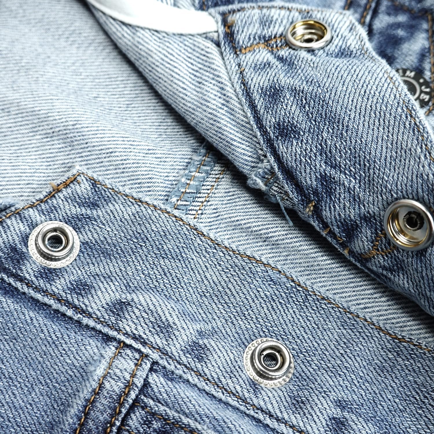 KIDSCOOL SPACE Boys Denim Jacket,Little Big Kids Simple Design Hooded Jean Coat - Image 2