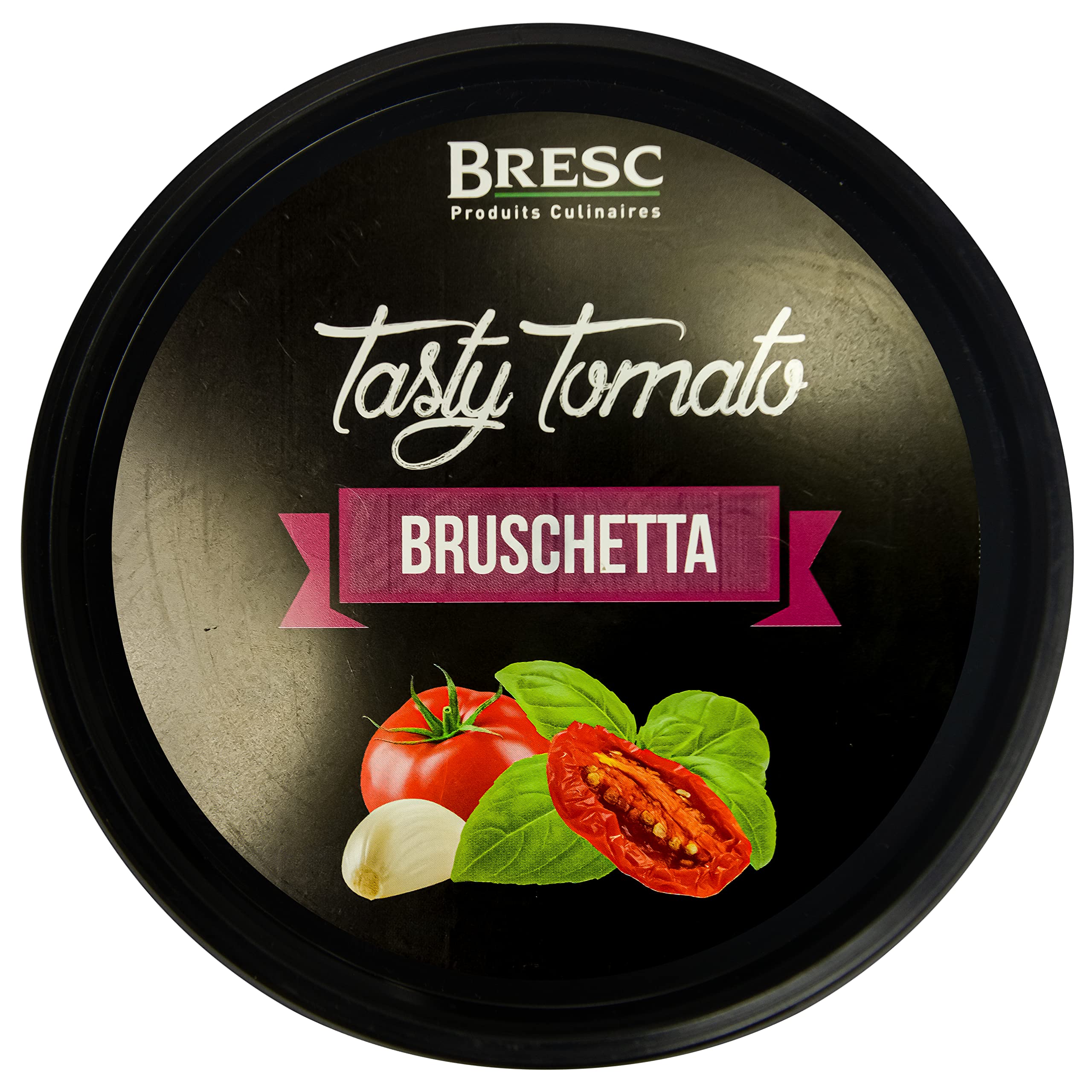 Bresc Tomaten Bruschetta - 6x 1kg - vegane klassische italienische Vorspeise Antipasti aus getrockneten Tomaten, Knoblauch, Basilikum, Oregano, gebrauchsfertig, warm und kalt ein Genuss