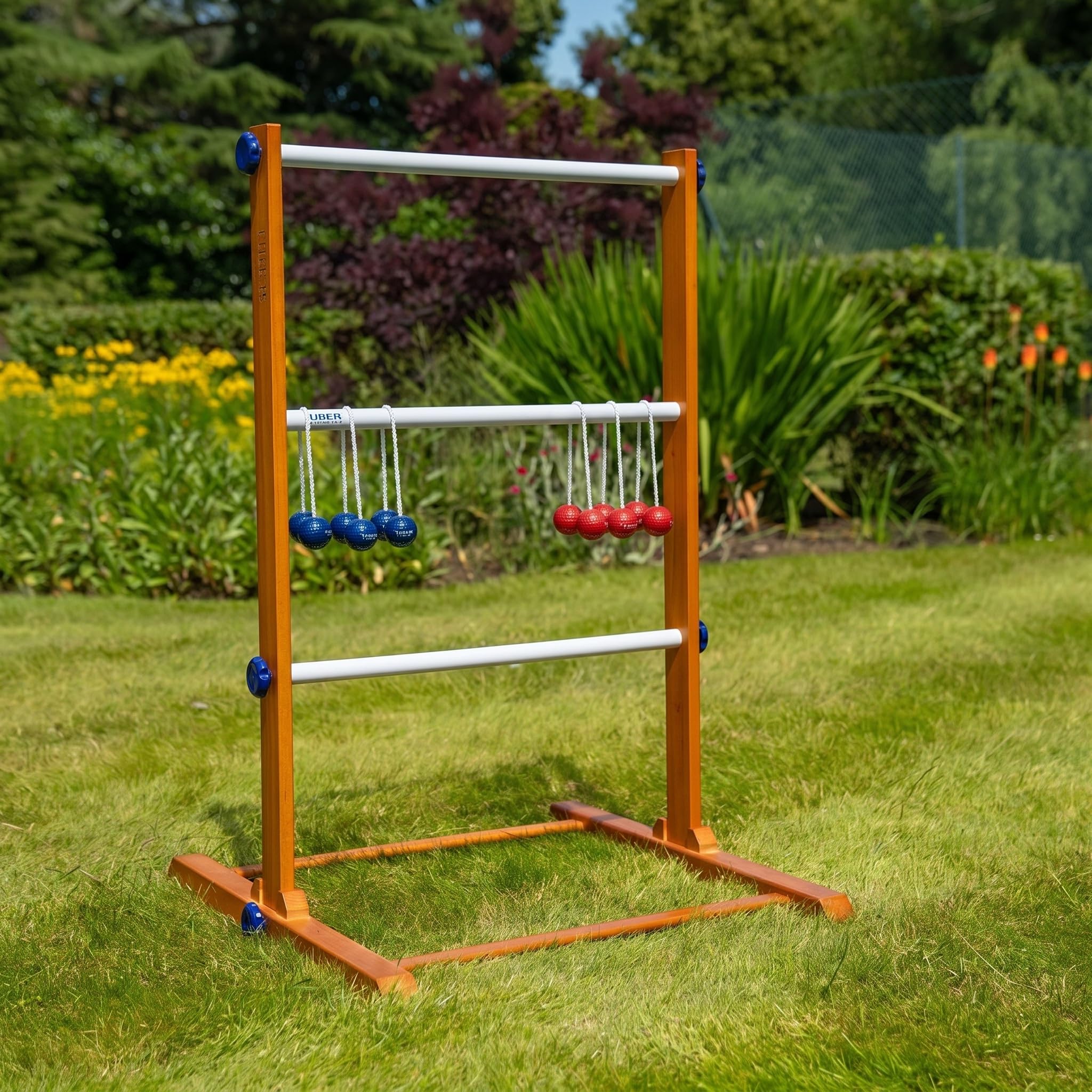 │ Gioco “Ladder golf” con 2 scale, gioco di lancio completo di palline e borsa per il trasporto, con set da 2 o 4 “bolas” morbide e dure, gioco ufficiale per professionisti