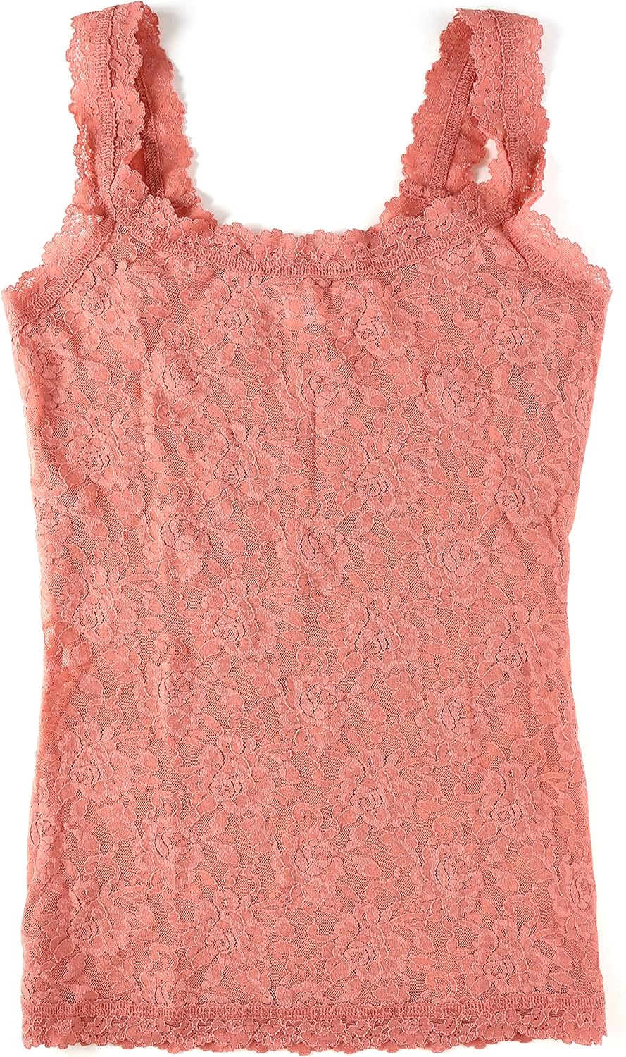 hanky panky Women's Signature Lace Unlined Cami Cranberry Tank Top at  Women’s Clothing store