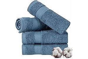 TEXTILOM Washcloths Blue: Premium Spa-Quality Comfort for Body and Face