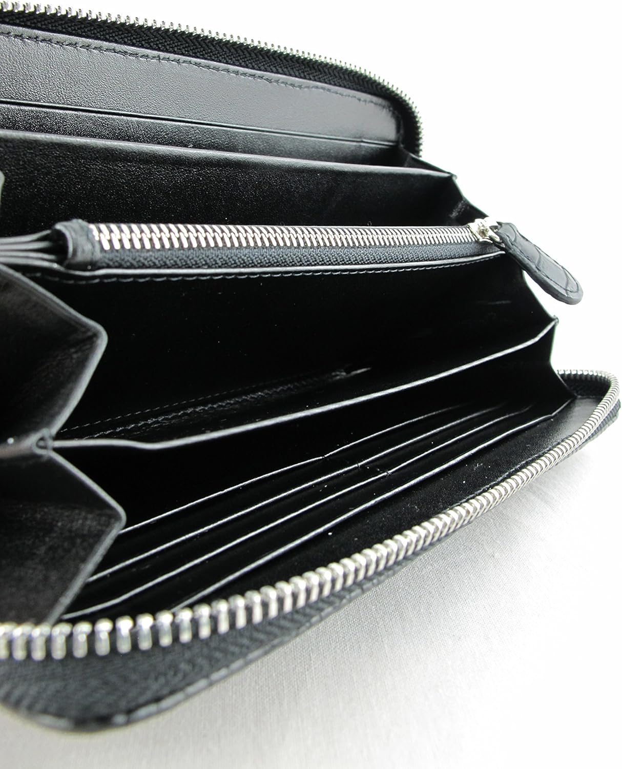 Genuine Python Snake Skin Leather Zip Around Clutch Wallet Purse (Burmese Python)