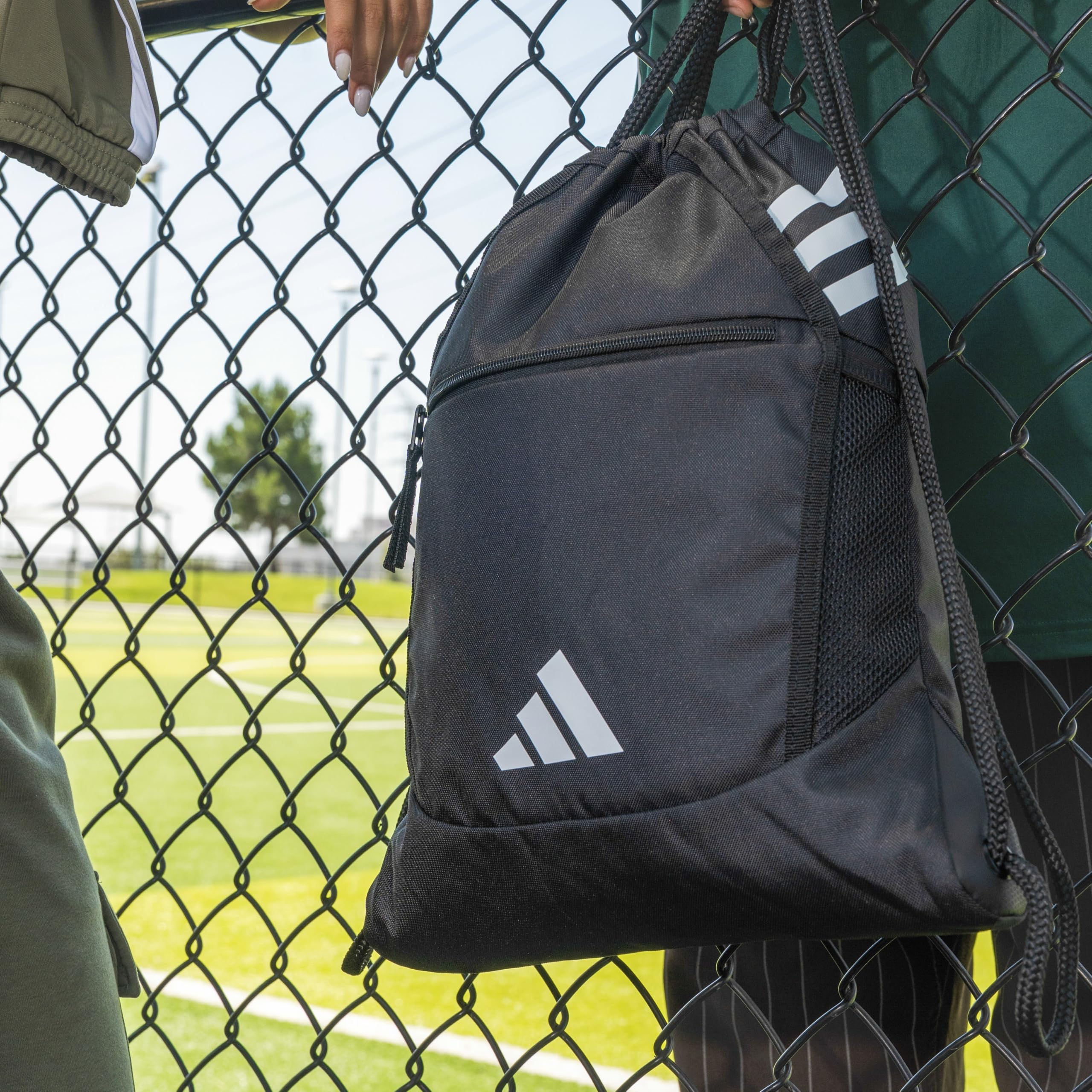 adidas Borsa zaino per stadio unisex per adulti - zaino con coulisse per sport, piccola borsa da palestra, 13 litri