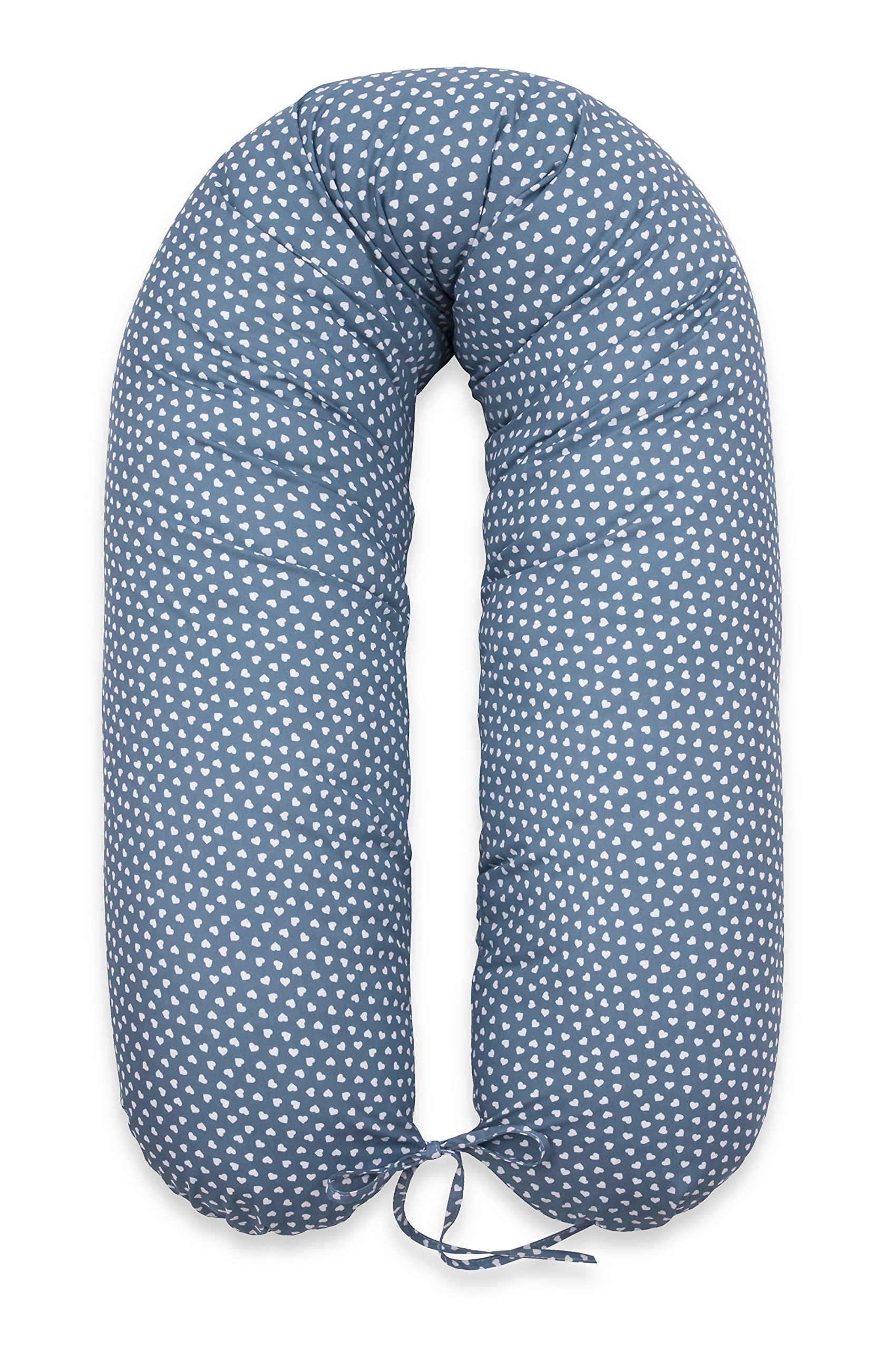 Scamp cuscino cuscino gravidanza allattamento con fodera Design Nuovo (Little Hearts Blue)