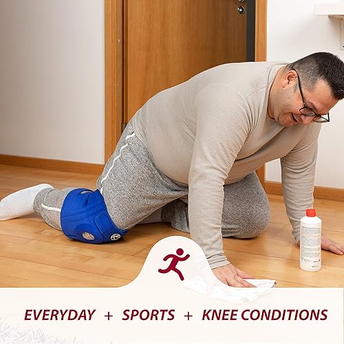 Vista 44 de KARM Rodillera de talla grande para mujeres y hombres, talla grande, soporte de rodilla ajustable para desgarro de menisco, dolor de artritis, Negro