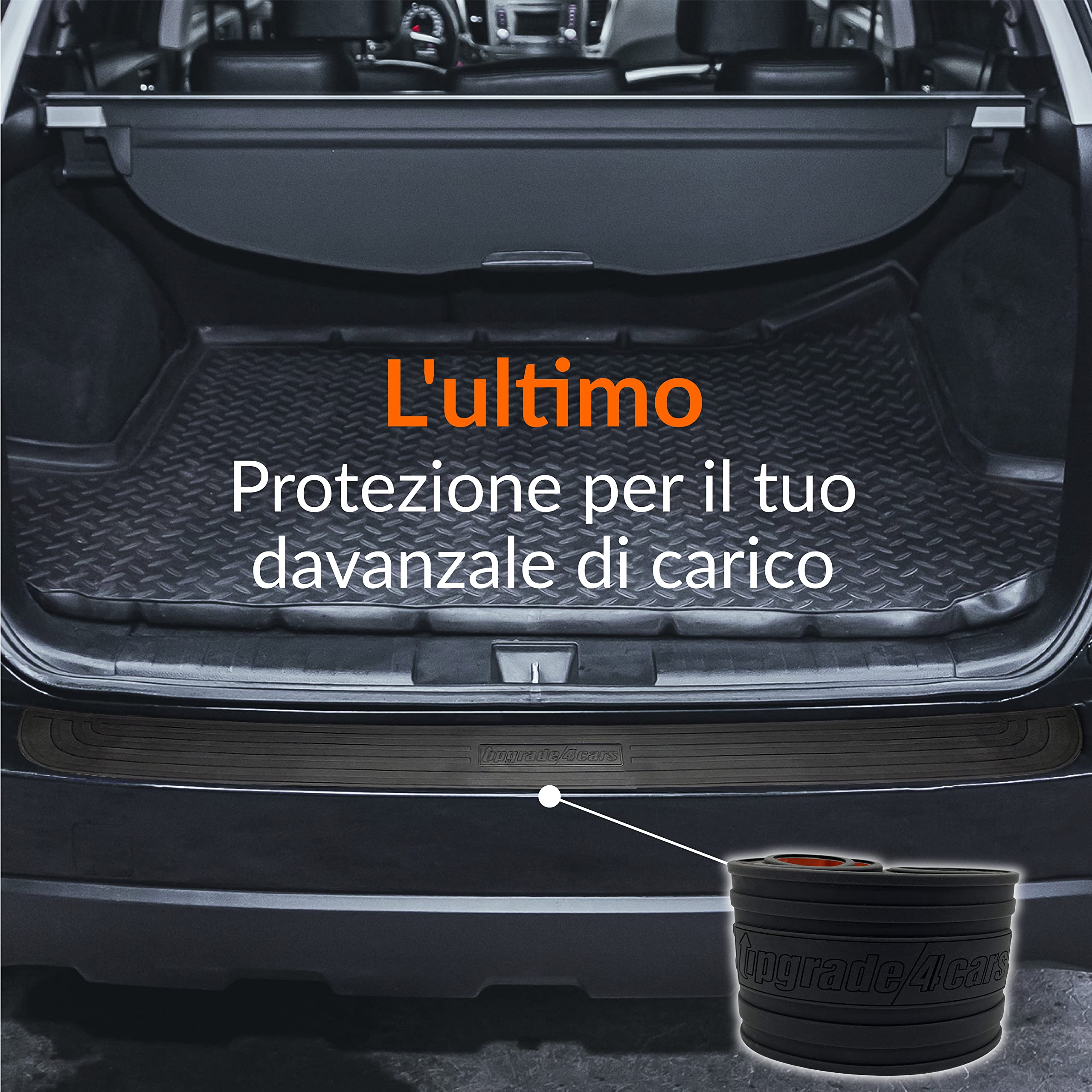 Upgrade4cars Protezione Paraurti Posteriore Auto 89 x 7 cm, gomma, nero "», dal momento che le dimensioni reali del prodotto sono 89 x 7 cm.