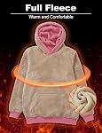 MAGCOMSEN Women's Sherpa Lined Hoodies Warm Fleece Thermal Sweatshirt Casual Winter Hooded Sweater with Pocket