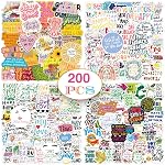 400pcs Scrapbook Supplies, Vintage Scrapbook Stickers Papers, Journaling Supplies Washi Stickers Retro Adhesive Paper Decals for Album Art Craft