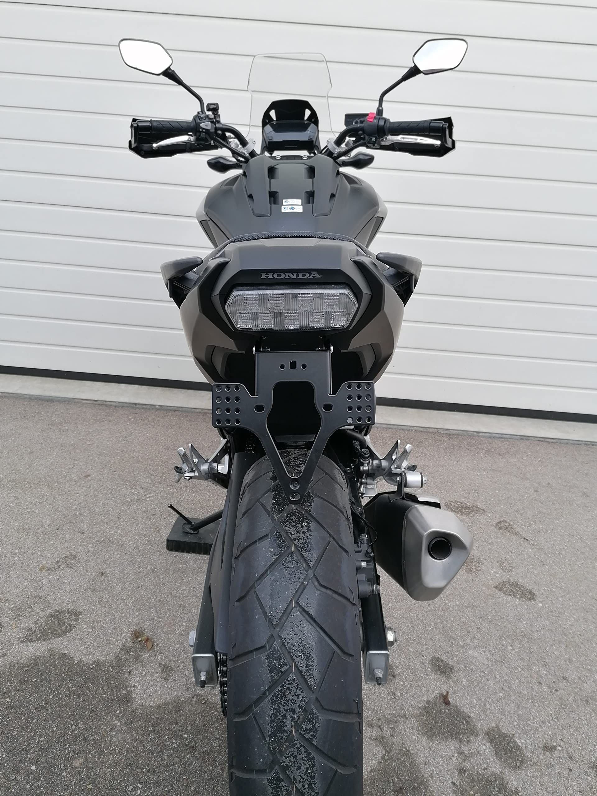 Kennzeichenhalter GroFaTec EVO für Honda NC 750 S/X Bj 16-20 Kennzeichenträger Nummernschild Träger Halter kurzes Heck Heckumbau Porta Targa nc750