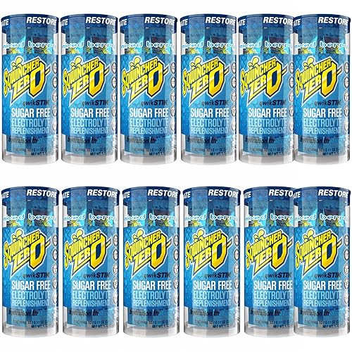 Miniatura 15 de Sqwincher Zero Qwik Stik - Mezcla de bebida de hidratación en polvo de reemplazo de electrolitos bajos en sodio, sin azúcar, baja en calorías,