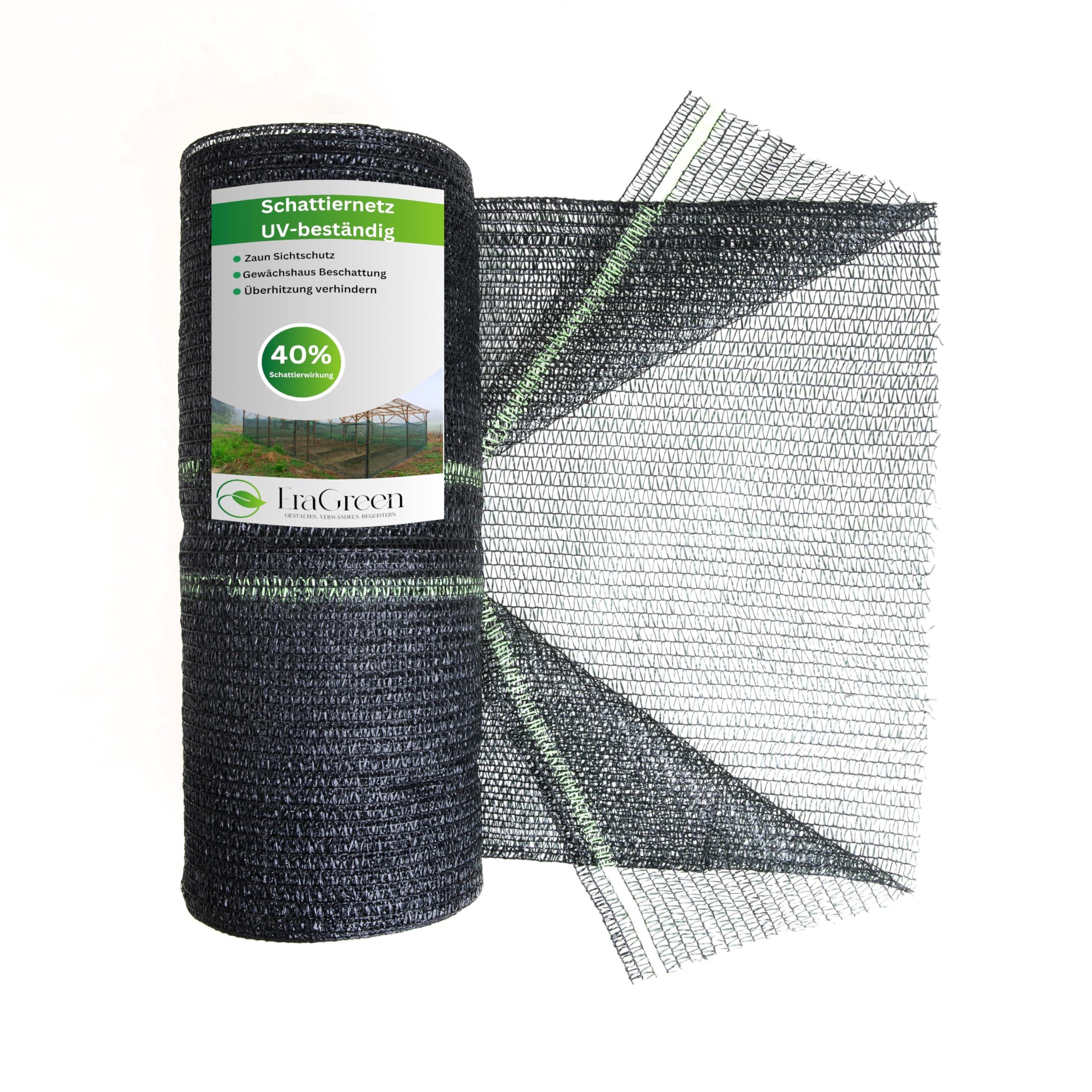 EraGreen Filet d'ombrage 1,5m x 1m - Protection solaire 40% d'ombrage pour plantes, grillage de jardin, balcon, serre - Stabilisé