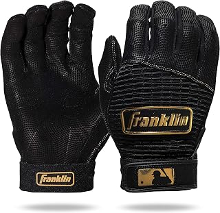 Franklin Sports Pro Classic MLB Batting Gloves - Premium Leather Grip for Baseball & Softball, Adult & Youth Sizes
