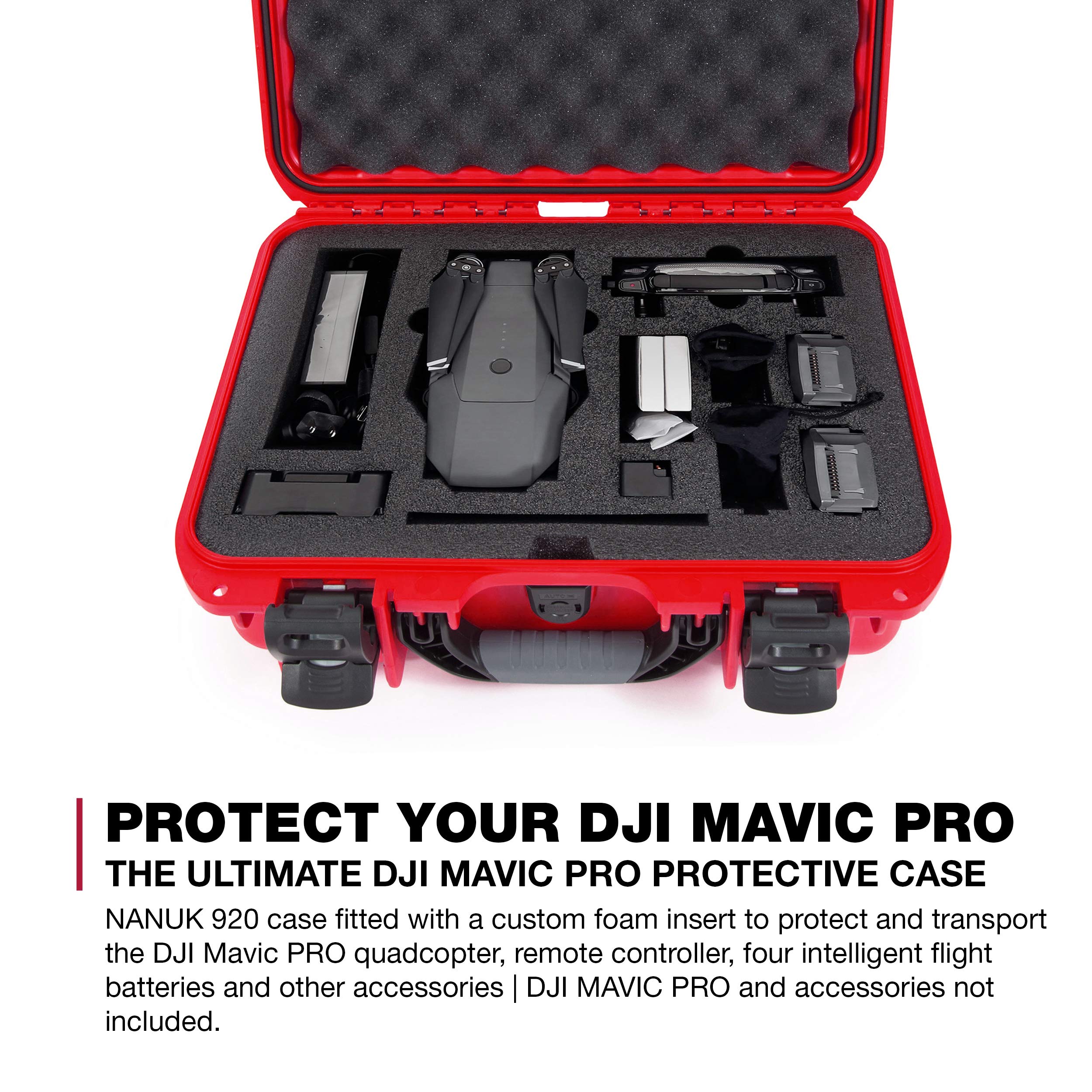 Amazon.com: Nanuk 920 Waterproof Hard Drone Case with Foam Insert 