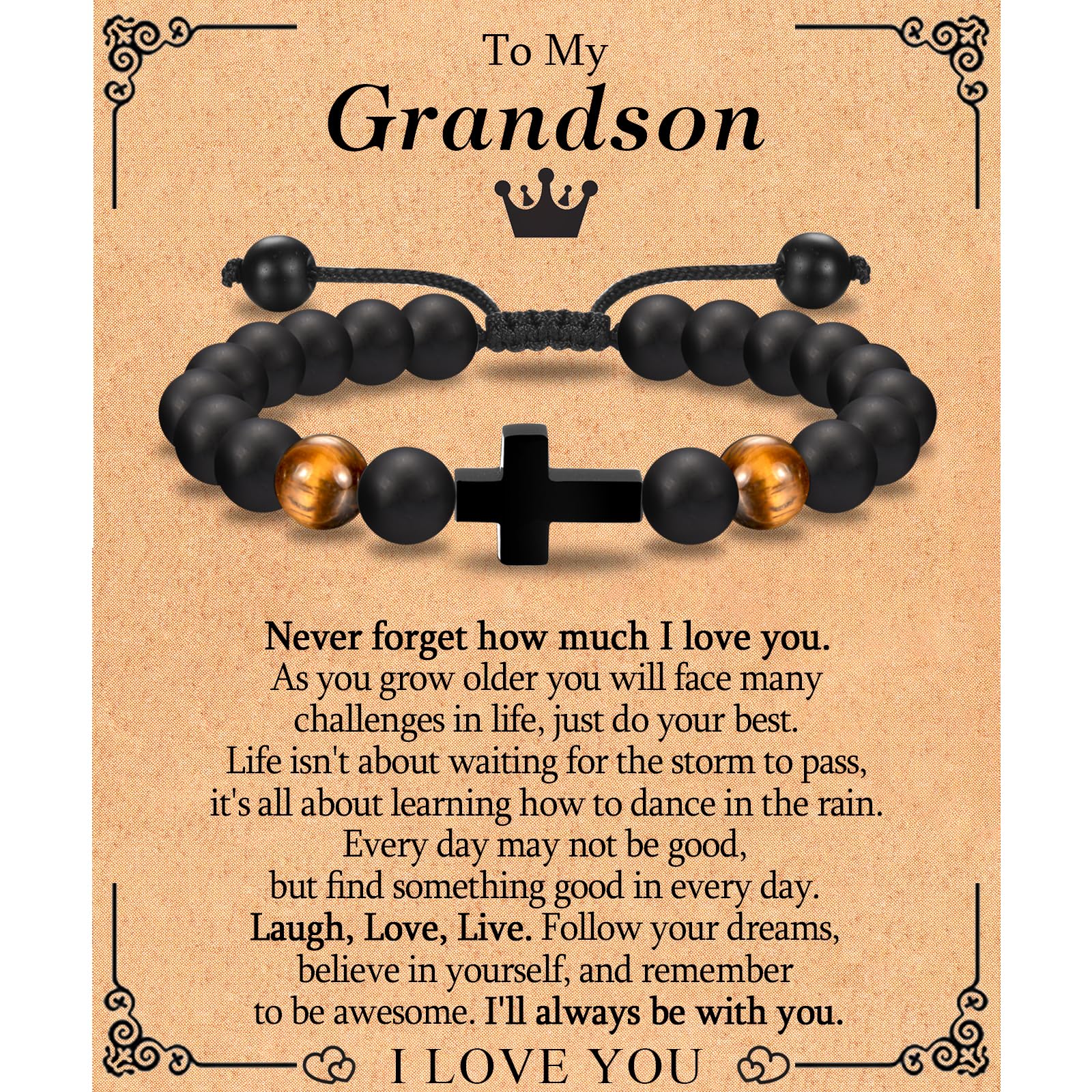 EFVISD Cross Bracelet Gifts for Boys Girls Christian Religious Gifts