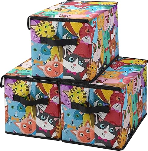 Miniatura 9 de Contenedores apilables de almacenamiento de ropa con tapas, organizadores de armario, caja de tela para el hogar y la oficina, organizadores de ropa