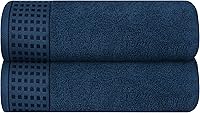Vista 118 de GLAMBURG Juego de 6 toallas de 100% algodón ultra suave, contiene 2 toallas de baño de 28 x 55 pulgadas, 2 toallas de mano de 16 x 24 pulgadas y 2