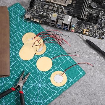 Piezo Pickup, 20 PCS 41mm Piezo-Sensor Piezo Disc Contact