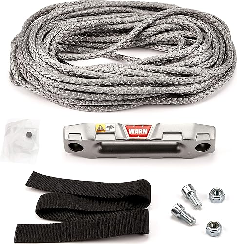 WARN 100970 Kit de accesorios - Cuerda sintética épica para ATV y cabrestante UTV 14" x 50'