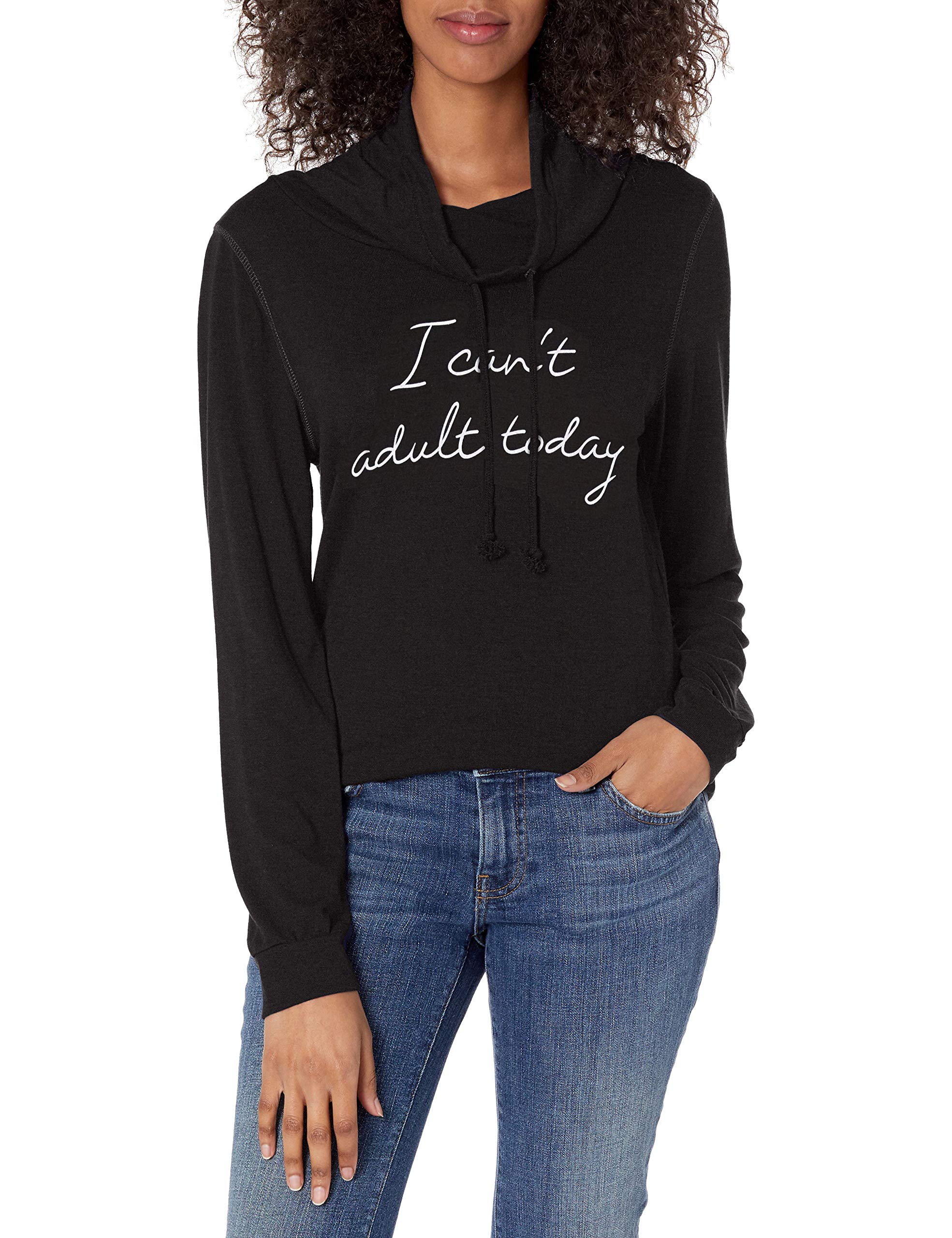 Fifth SunWomen's Sassy Text Long Sleeve Cowl Neck Tees