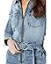 KUT from the Kloth Rachel-Zip-Up Denim Romper w/ Patch Pockets in Medium Wash - #3 of 3