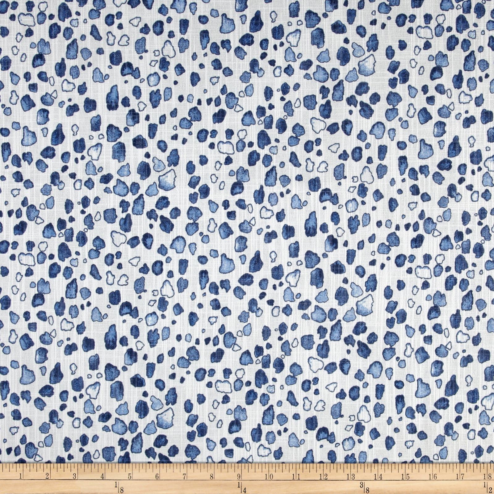 Lacefield Designs Calico Linen Fabric, Wedgewood Concord