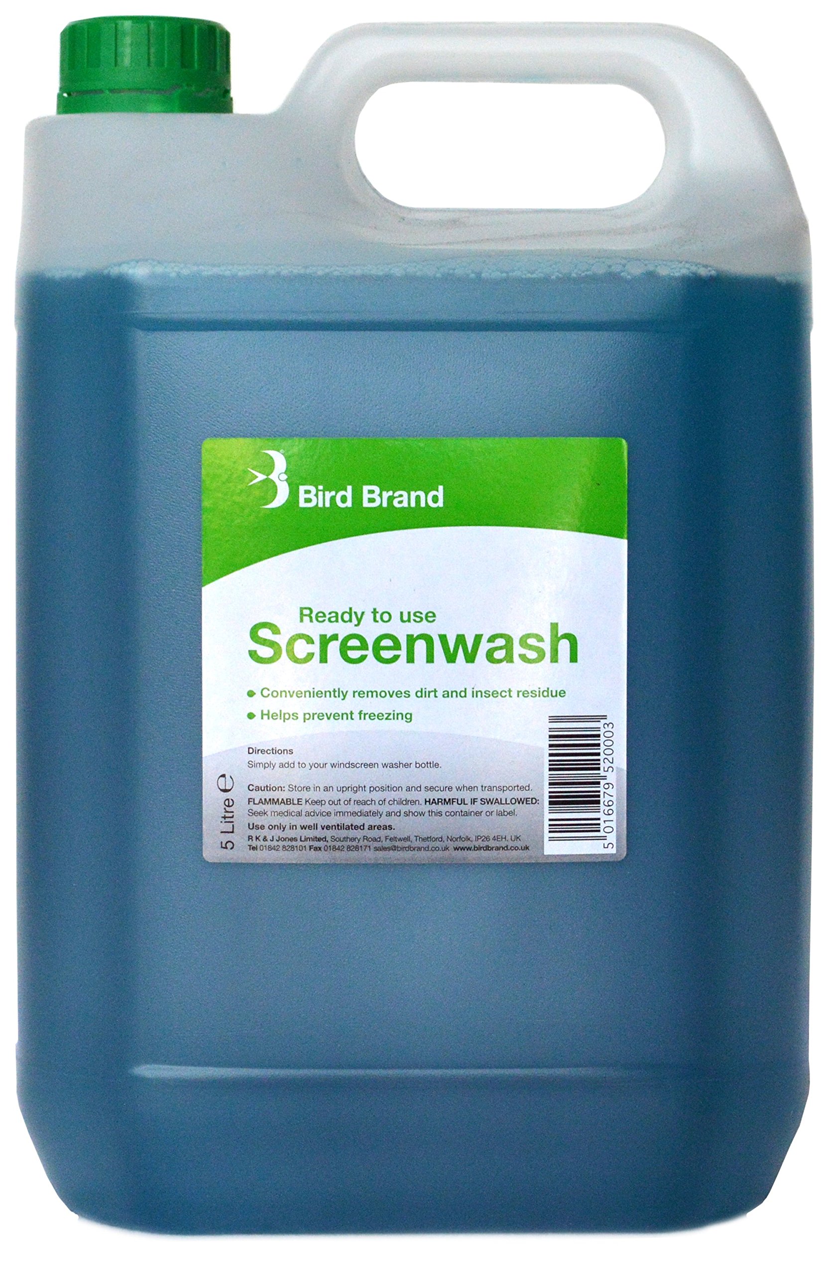 Bird Brand Ready To Use Screenwash 5 Litre
