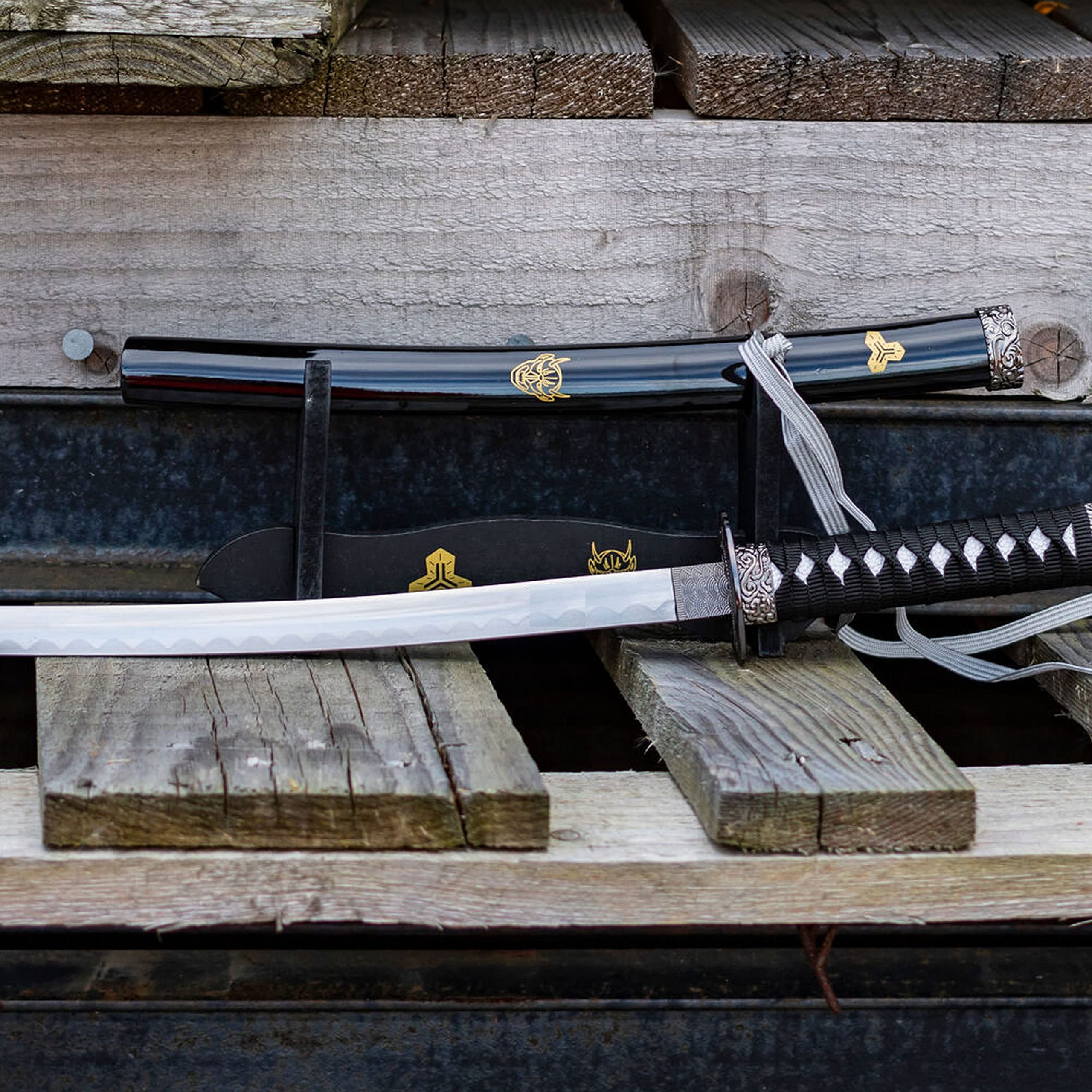 Brieföffner Tanto-Form Mini Katana Schwert 45 cm Echt Metall Scharf