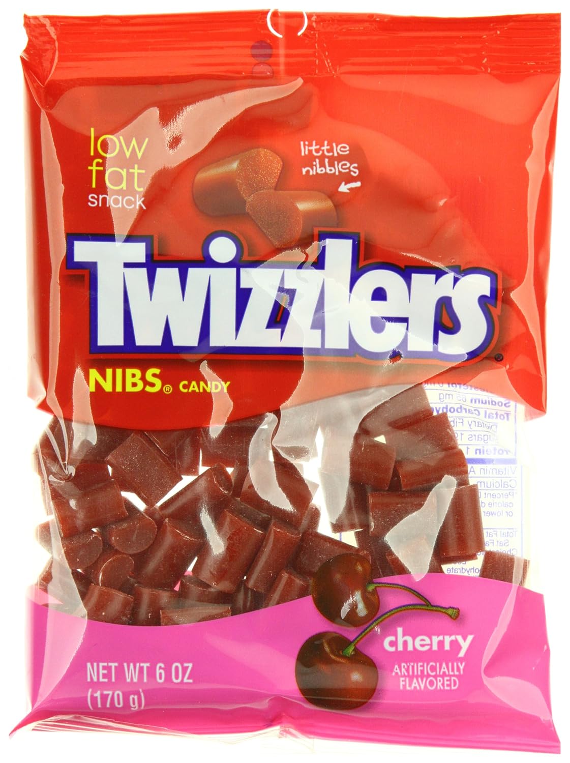 Twizzler Licorice Cherry Nibs, 6 oz Licorice Candy Grocery & Gourmet Food