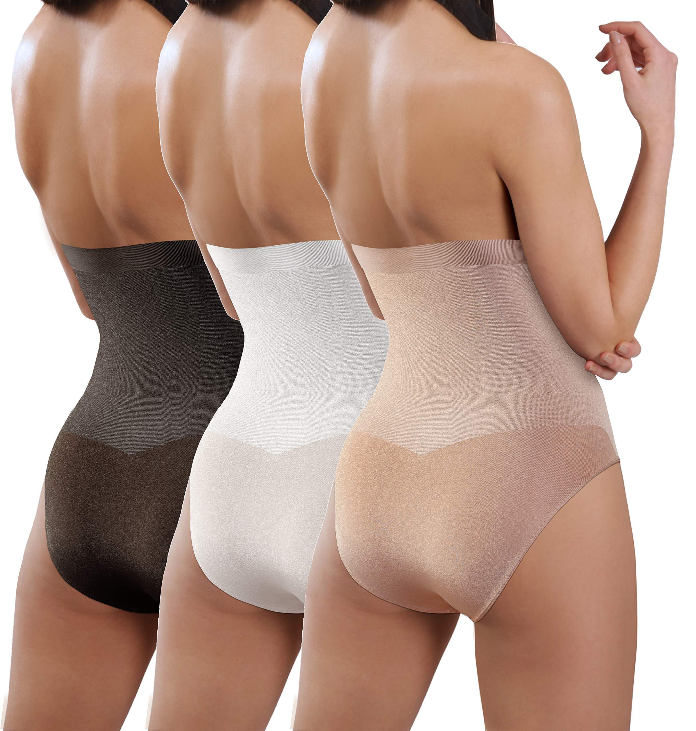 sesto senso Culotte Gainante Sculptante Femme Taille Haute sans Couture Amincissante Ventre Plat