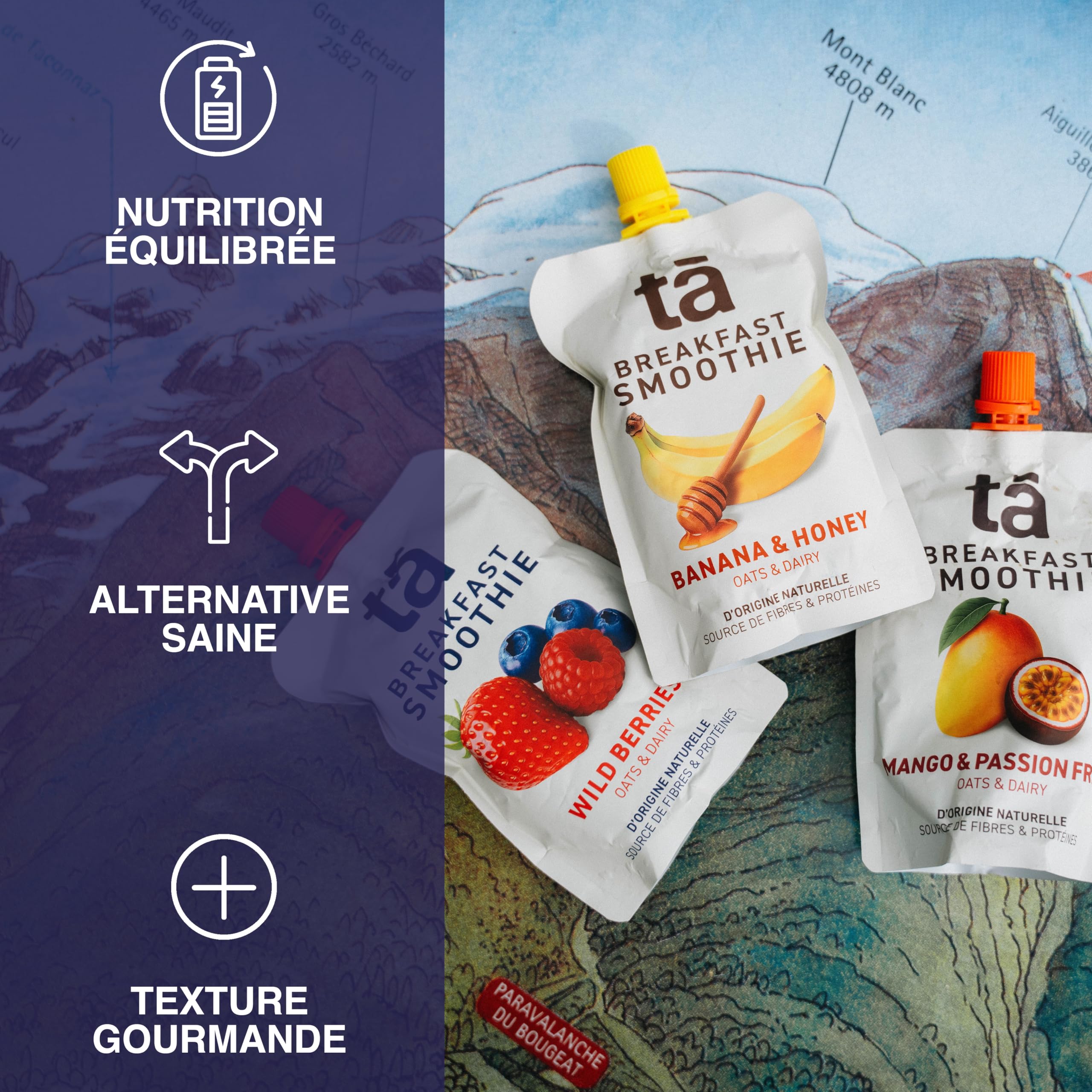 Ta Energy - Smoothie Petit-Déjeuner à Boire 6x150g - Sans Sucre Ajouté
