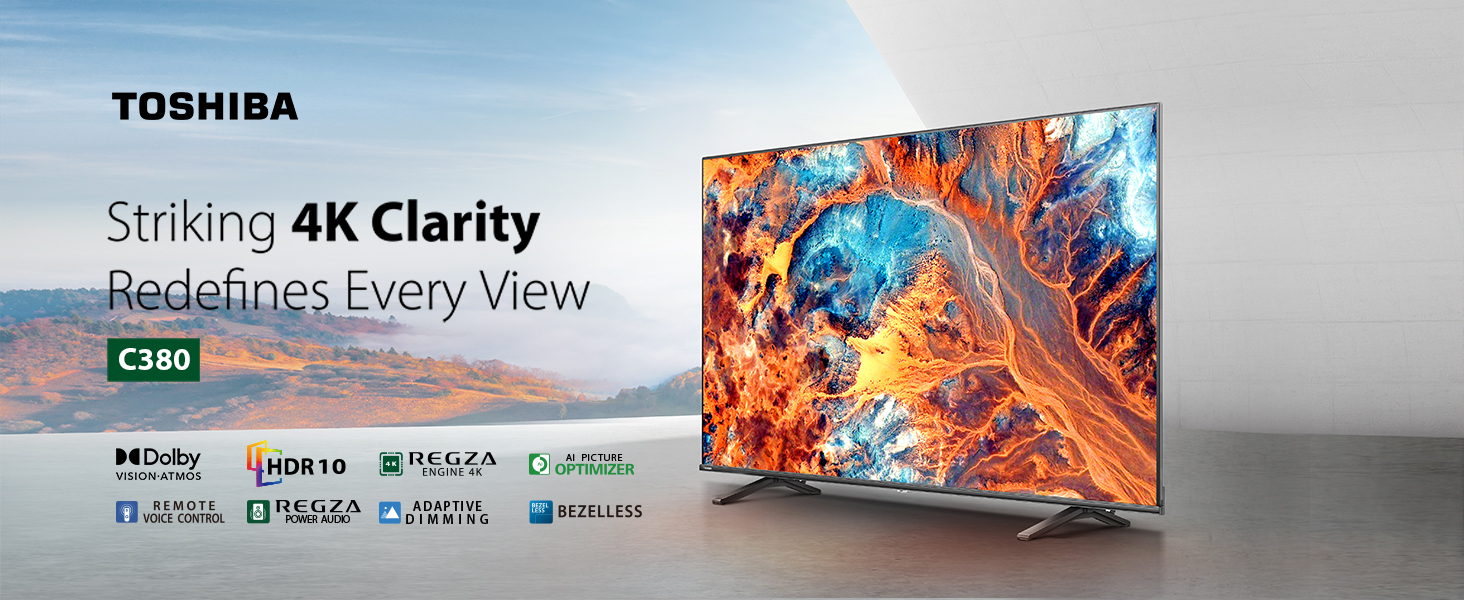 TOSHIBA テレビ Toshiba 215 cm (85 Inches) 4K Ultra HD Smart LED TV | Dolby Vision