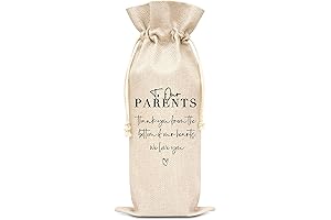 Gifts for the Bride's Parents: Elegant Wine Bags for Unforgettable Memories (Pack of 1)