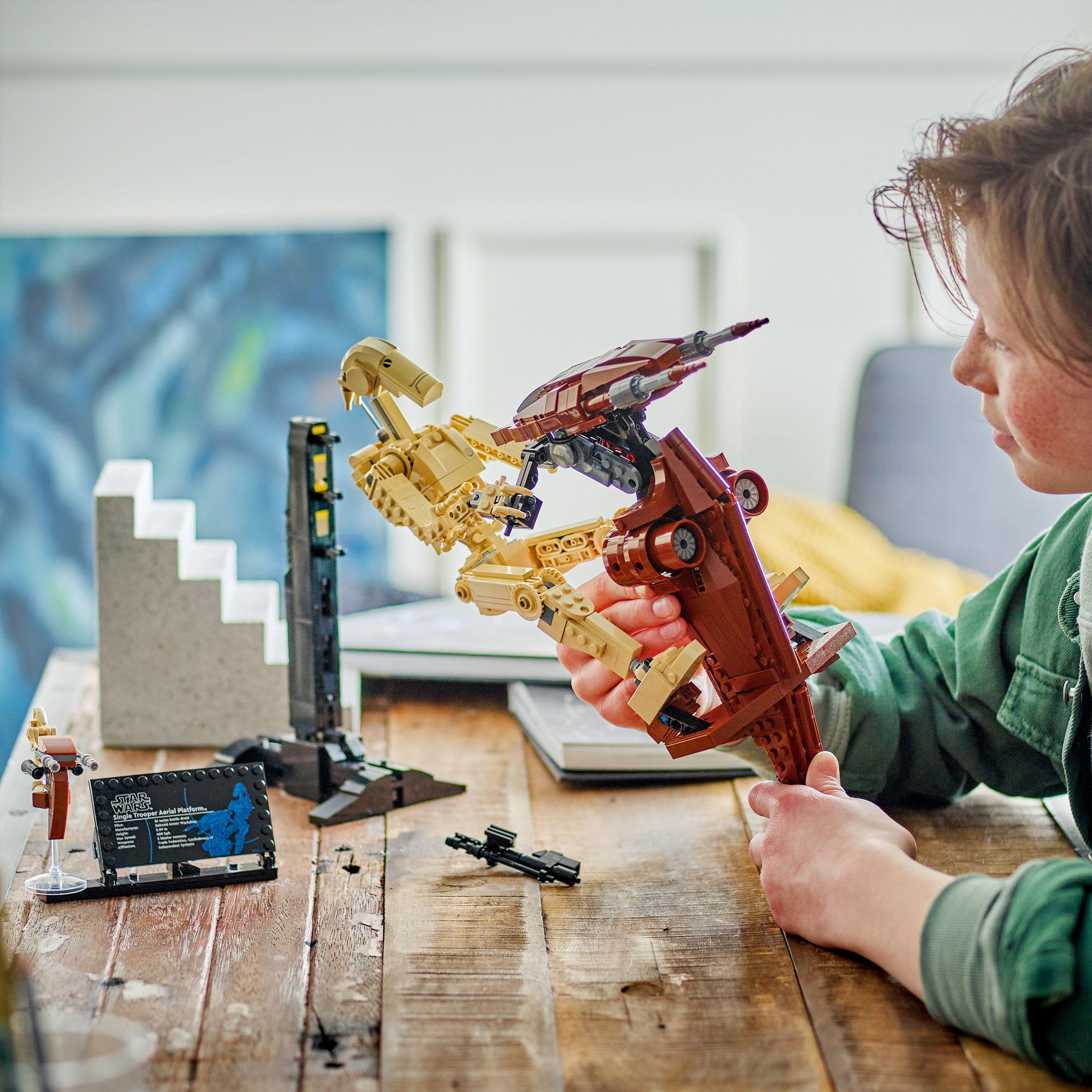 LEGO Star Wars 75428 Battle Droid con STAP Speeder Giocattolo - Action Figure per il Gioco e l'Esposizione - Regalo da Collezione per Bambini da 12 Anni, Adolescenti e fan della Minaccia Fantasma