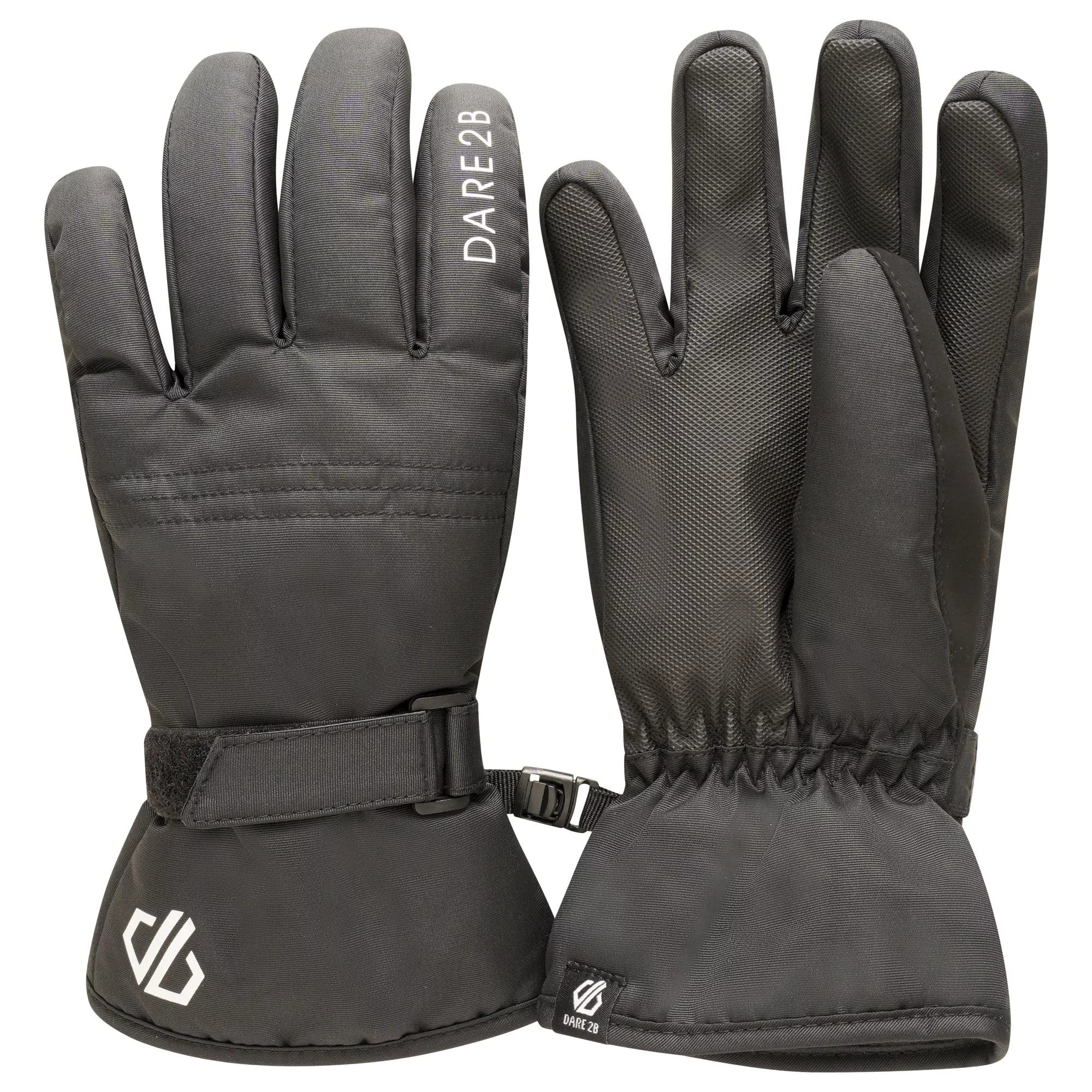 Dare 2b Kids Unisex Zippy Waterproof Insulated Lined Winter Gloves with Textured Palms for Grip