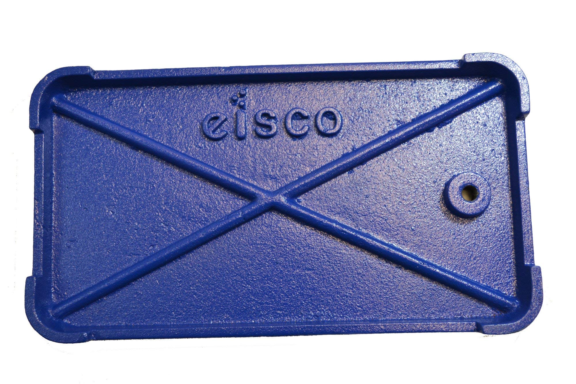 Eisco Labs - Set di base rettangolare per storta, base da 15,2 x 10,2 cm, asta da 50,3 cm, acciaio resistente alla corrosione, diametro asta 12 mm