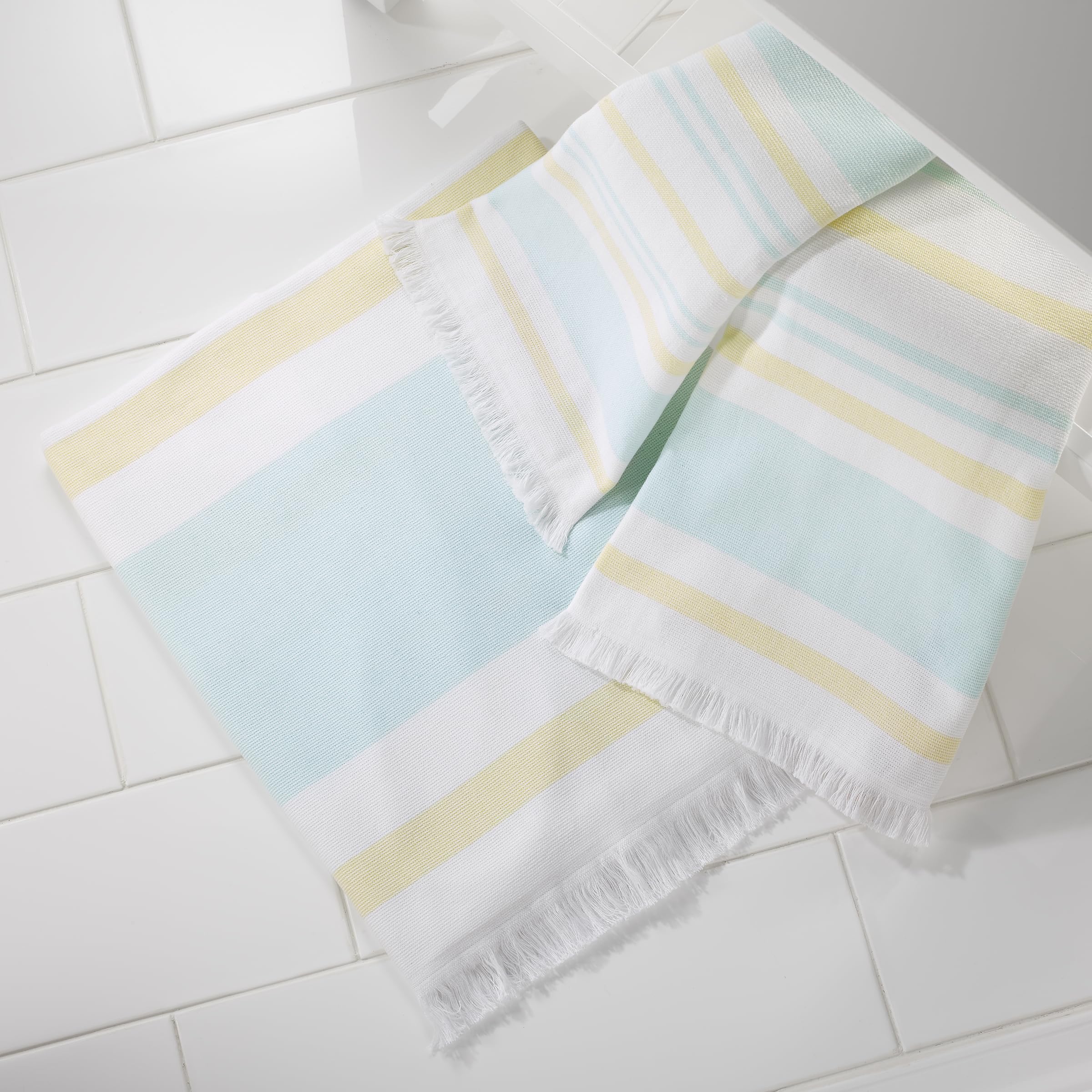Amazon.co.jp: IZOD - タオル、ストライプタオル3点セット ソフト&吸収