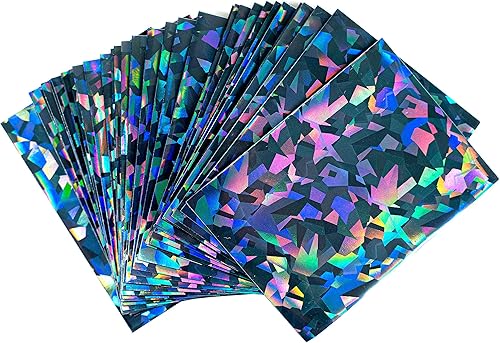 Miniatura 8 de Premium Preferred Protection 100 fundas holográficas azules para tarjetas, ajuste perfecto, brillantes, tamaño estándar, fundas de Pokémon, se