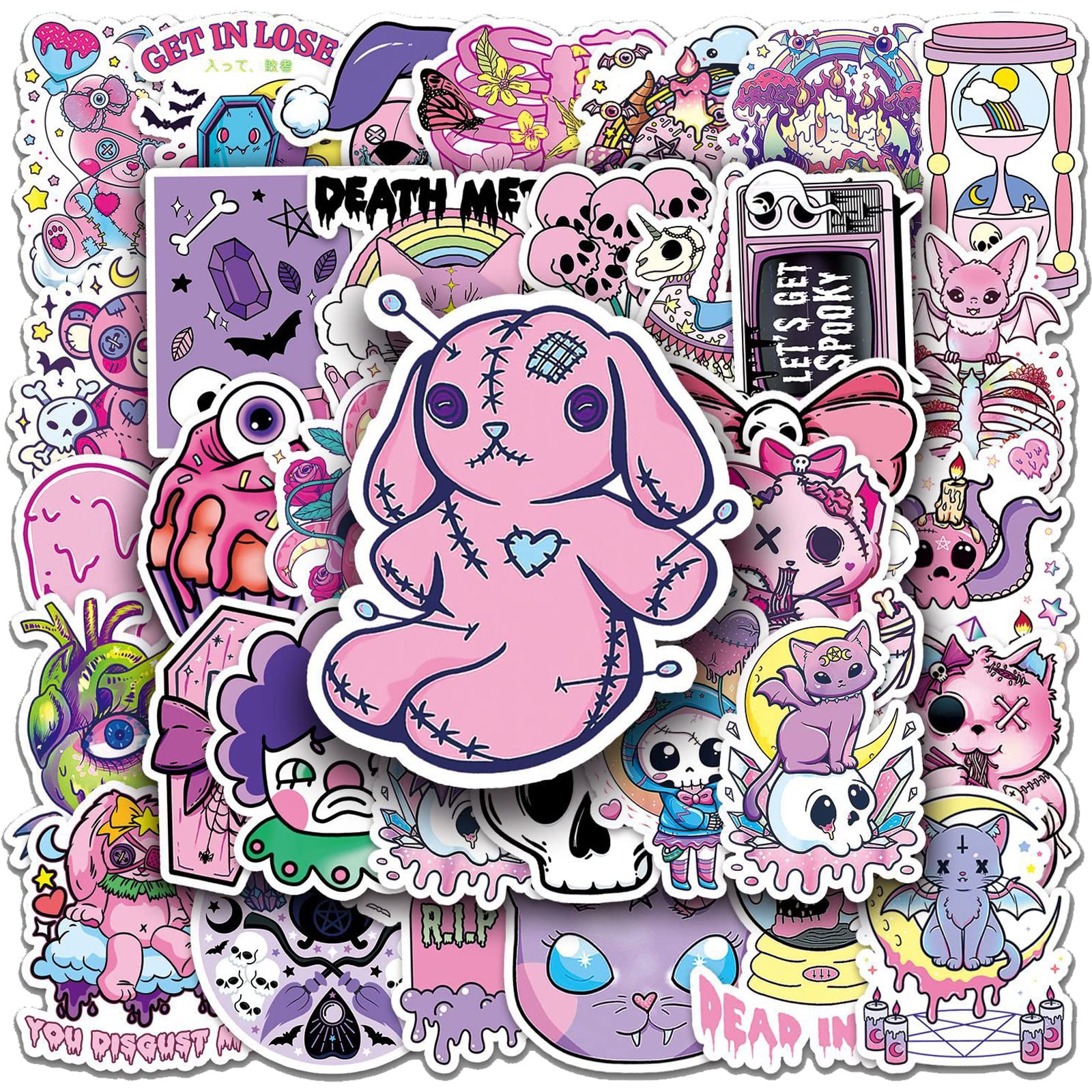 Amazon | パステルゴシック ステッカー 50枚セット PVC 防水 シール