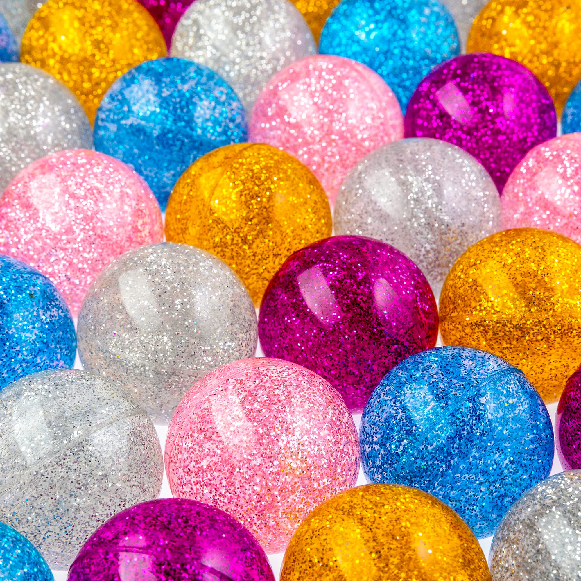 Buy Entervending Bouncy Balls Glitter Bounce Balls Bulk Party