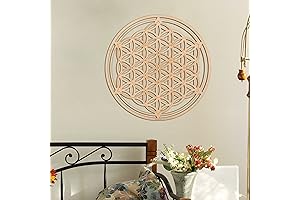 Qallicon 11.5' Flower of Life Wall Decor: A Spiritual Sanctuary for the Soul