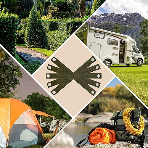 Miniatura 7 de 48 correas de árbol de 15.74 pulgadas para estaca con ojales, resistentes árboles jóvenes y plantas para apoyar estacas para guiar, retoños recién