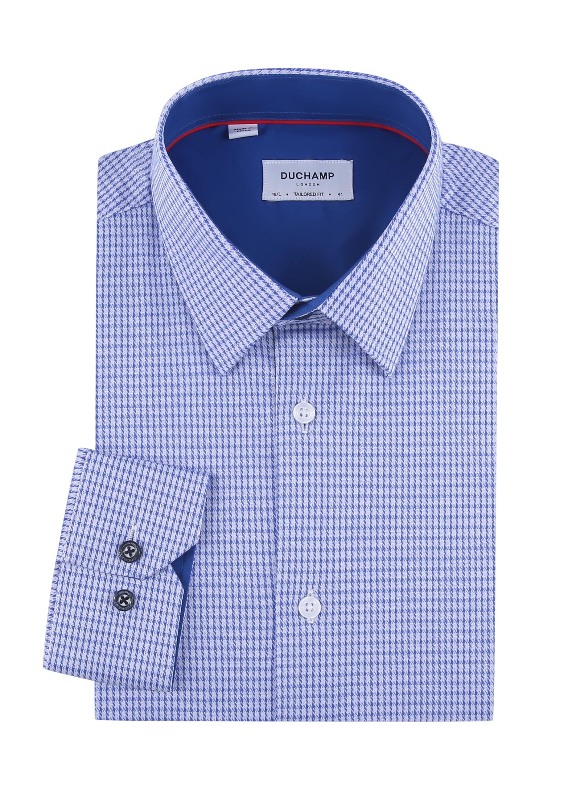 Duchamp London Herringbone Mens Dress Shirt
