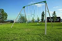 Vista 6 de Juego de columpios de Lifetime, estructura resistente en forma de A