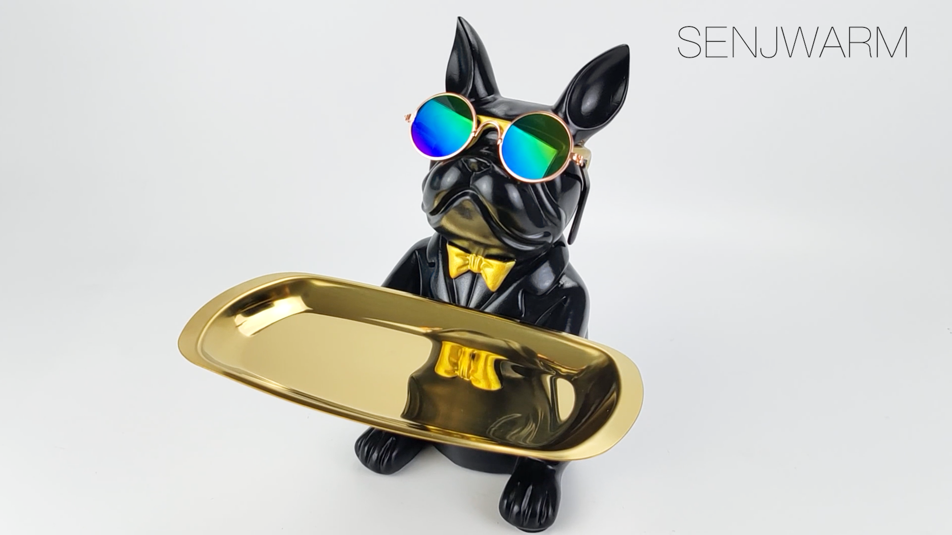 Amazon.co.jp: SENJWARM 捧げる犬さん お皿を持っ 魅惑的な犬 お面白い