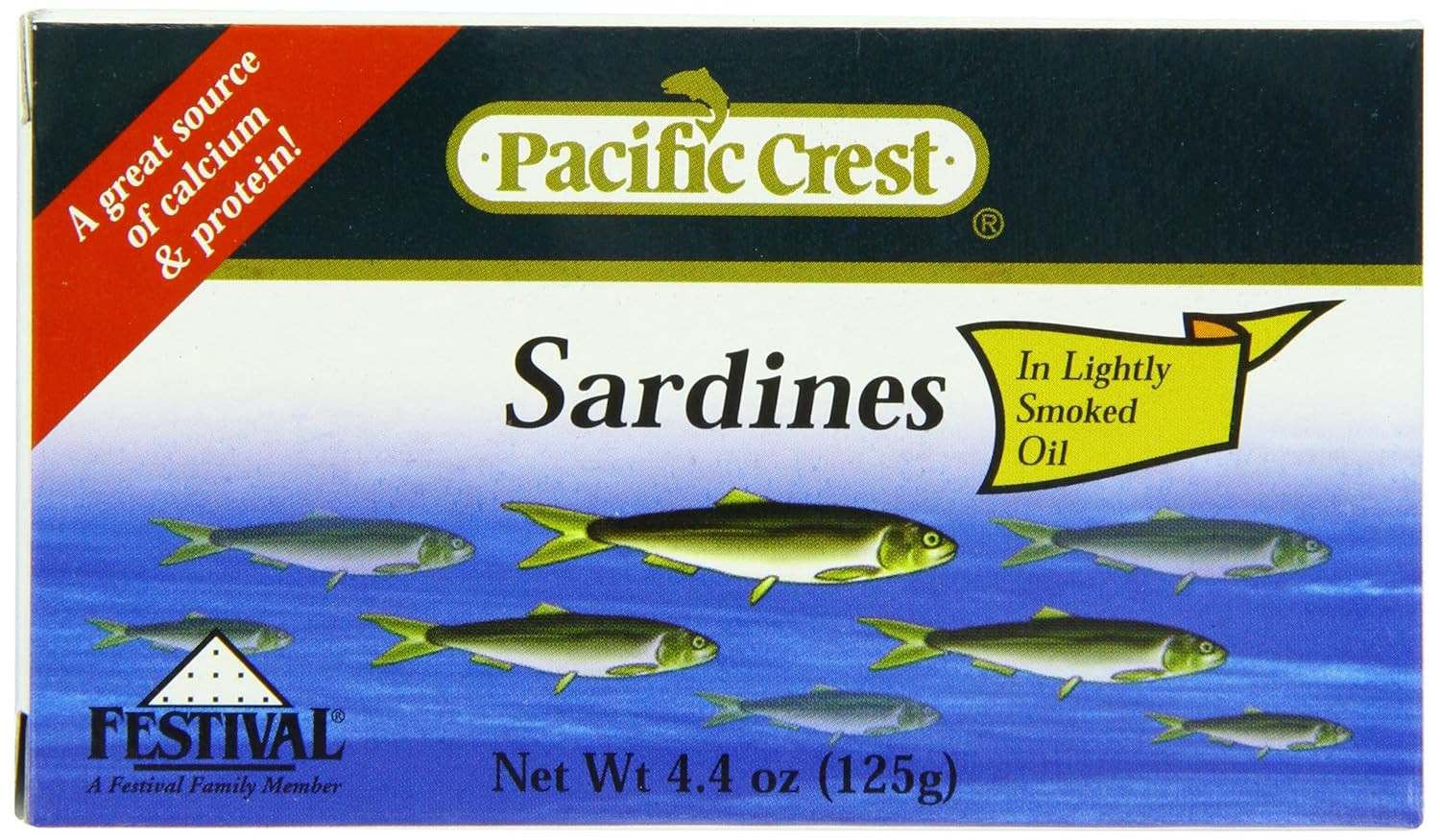 Pacific Crest Sardines in Lightly Smoked Oil EZ Open, 4.5