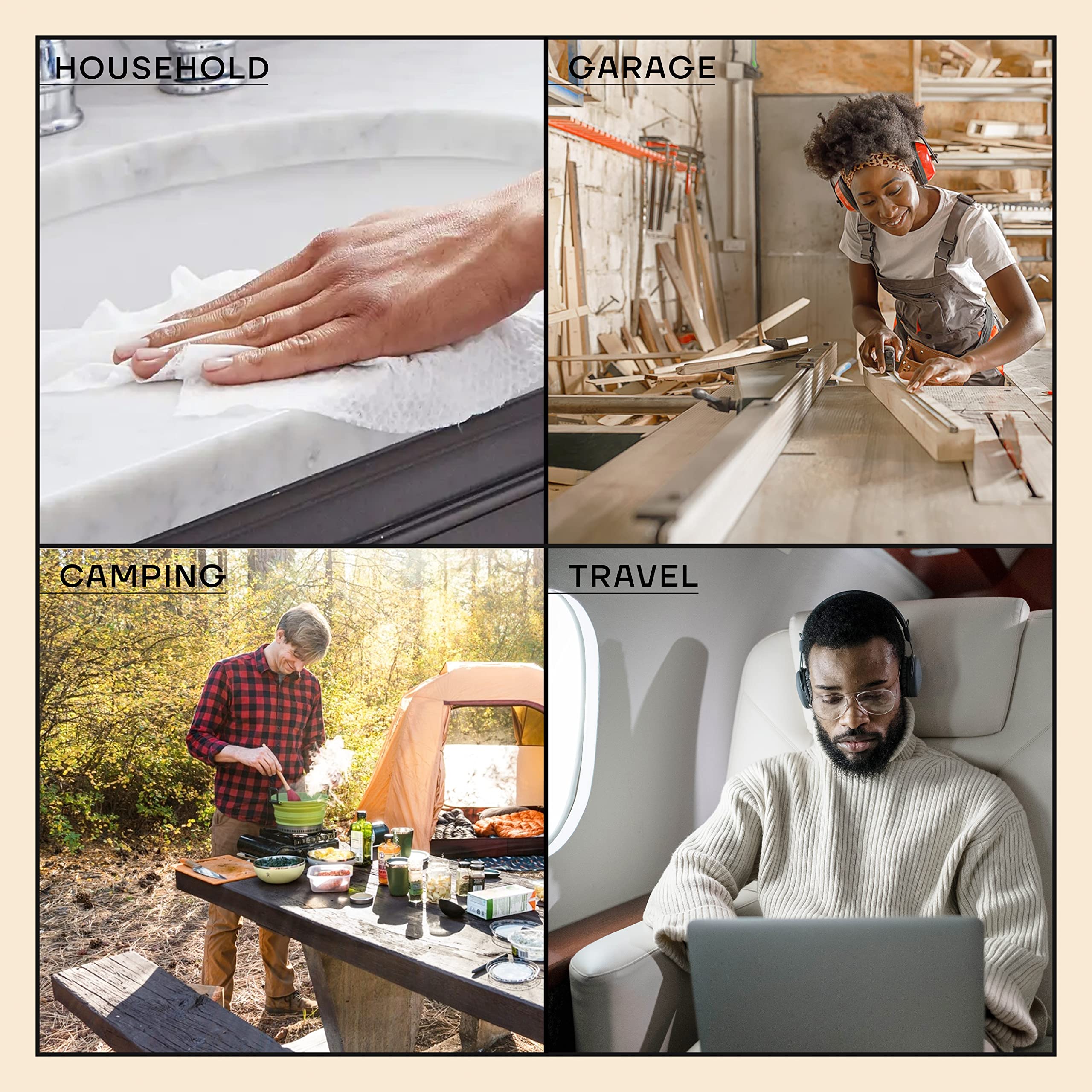 Amazon.com: soto White Expandable Cleaning Towels, 100