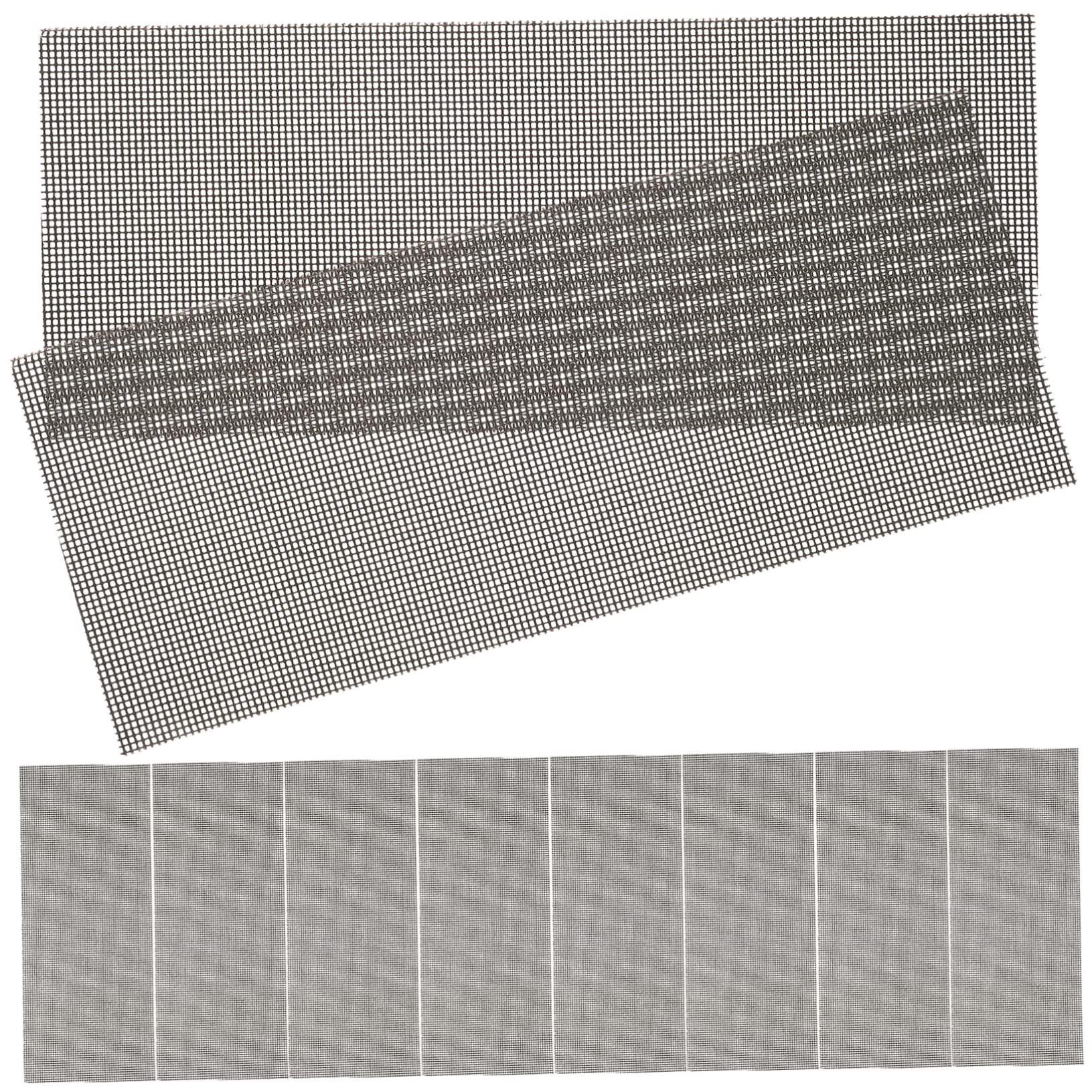 STOBAZA 10pcs Wet Dry Sanding Sheets Mesh Sandpaper Assortment 240 Grit Detail Sandpaper for Wood Furniture Jade Metal Polishing Pad