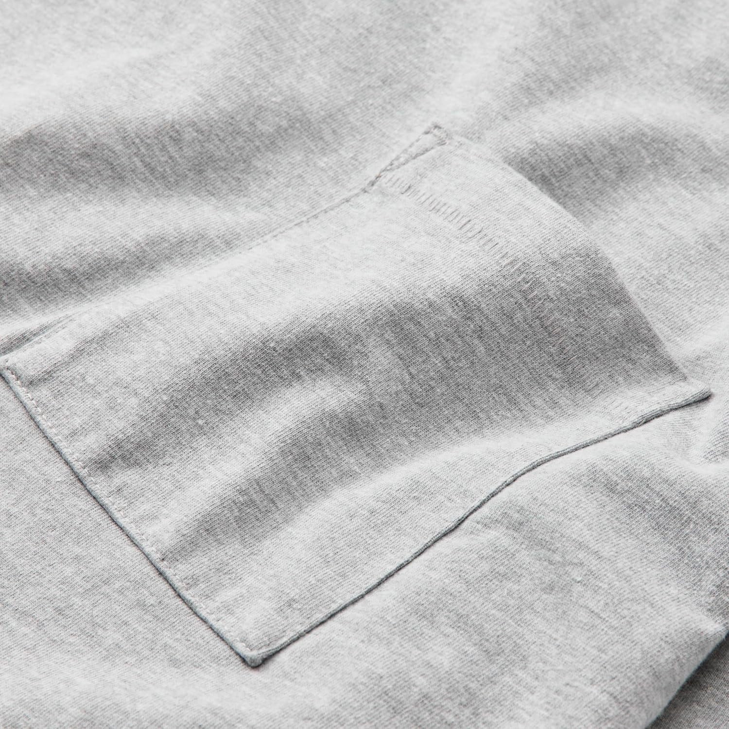 Huckberry Flint and Tinder American Heavyweight Pocket Longsleeve T-Shirt, Mens Shirt